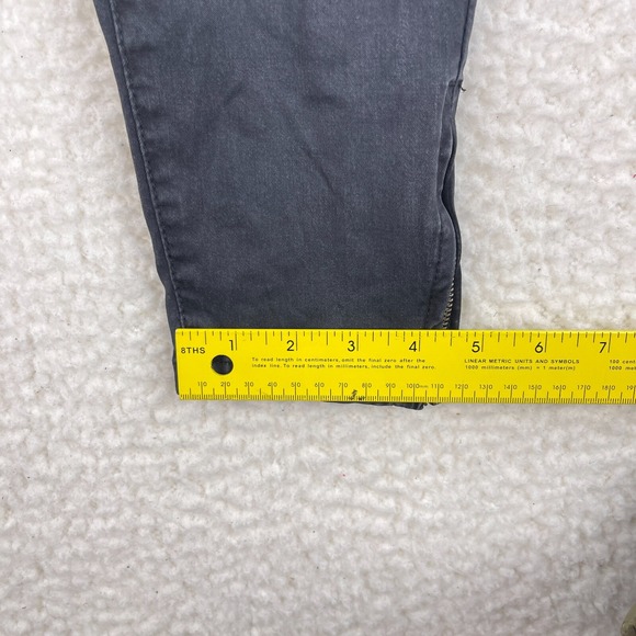 Zara Black Denim Skinny Ankle Zipper Jeans Womens Casual Mid-Rise Size 6 - Picture 10 of 16